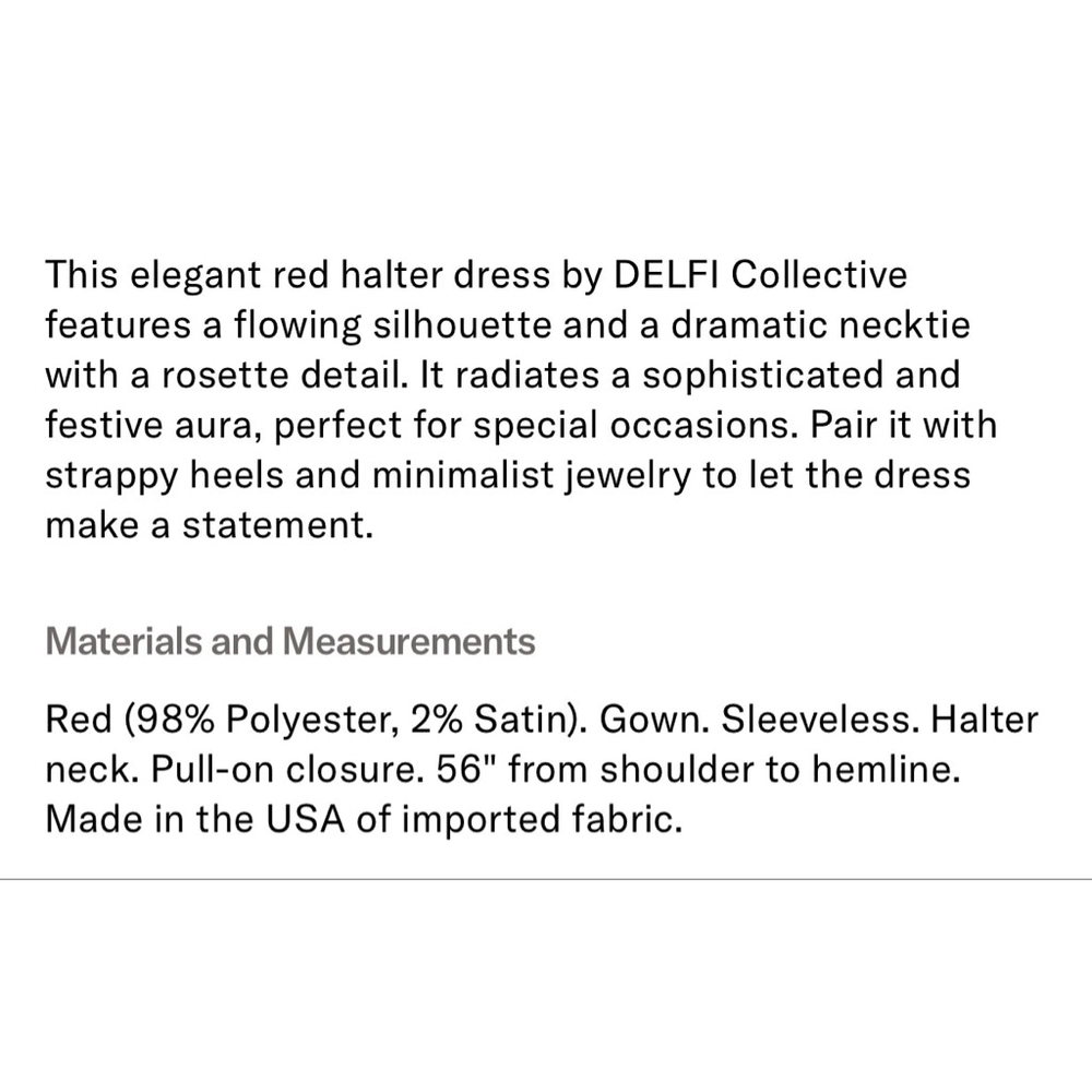 Delfi Collective Bianca Dramatic Statement Rose M… - image 4